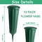 12 Pack Memorial Flower Vase Plastic Cemetery Vases with Spikes Cemetery Decorations for Grave Decorations for Cemetery Vases for Flowers Plastic Vases for Flowers Cemetery Flowers for Grave Vase
